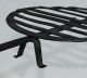 Antique Wrought Iron Open Hearth Round Cooking Grill With Footed Base & Rat Tail Primitives photo 3