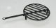 Antique Wrought Iron Open Hearth Round Cooking Grill With Footed Base & Rat Tail Primitives photo 7