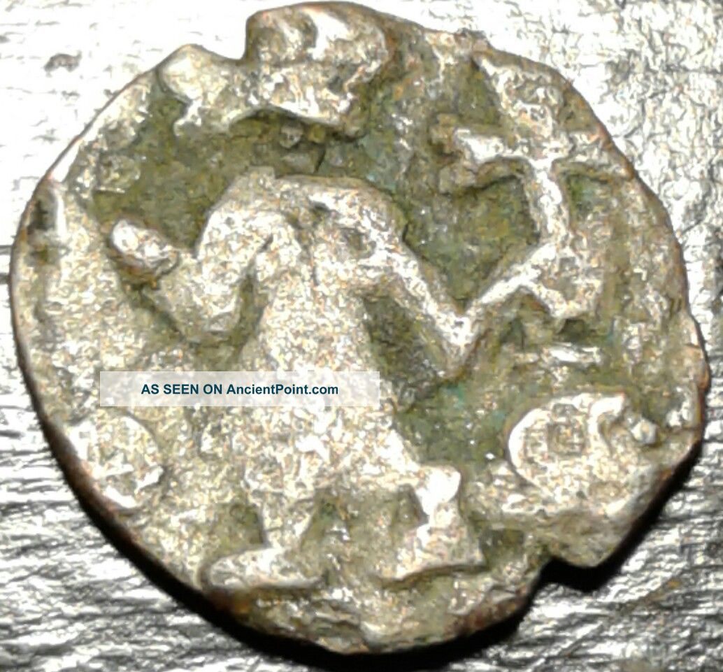 ☆rare Ancient Silver Tetradrachm Amphipolis Macedon Coin Man Holding Cross☆ Greek photo