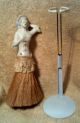 Figural Handle Of Lady On Small Whisk Broom In Stand Figurines photo 5