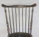 A Very Bold Late 18th C Connecticut Windsor Fan Back Chair In Grungy Old Paint Primitives photo 10