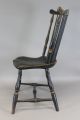 A Very Bold Late 18th C Connecticut Windsor Fan Back Chair In Grungy Old Paint Primitives photo 3