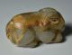 Unusual Ancient Chinese Gold Plating Jade Animal Statue Amulet Other Antiquities photo 2