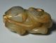 Unusual Ancient Chinese Gold Plating Jade Animal Statue Amulet Other Antiquities photo 3