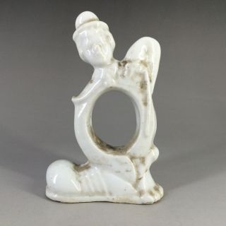 Chinese Antique Ceramic Handmade Carved Statue Of A Woman photo