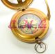 Brass Pocket Push Button Direction Sundial Compass Vintage Style Sun Clock Compasses photo 1