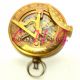 Brass Pocket Push Button Direction Sundial Compass Vintage Style Sun Clock Compasses photo 3