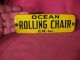 Scarce Antique Small Porcelain Sign Ocean Rolling Chair Company Other Maritime Antiques photo 4