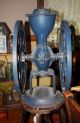 Antique Landers Frary Clark Cast Iron Coffee Grinder 55 Extra Large 2 Wheels, Other Mercantile Antiques photo 1