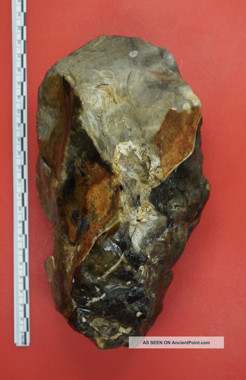 Huge 21cm/8.  25” Early Acheulian (abbevillian) Amygdaloidal Core - Biface C700k Neolithic & Paleolithic photo