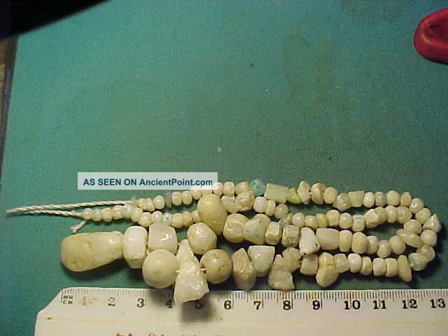 String Of Neolithic Stone Beads Circa 3rd - 1st Millennium Bc. Neolithic & Paleolithic photo