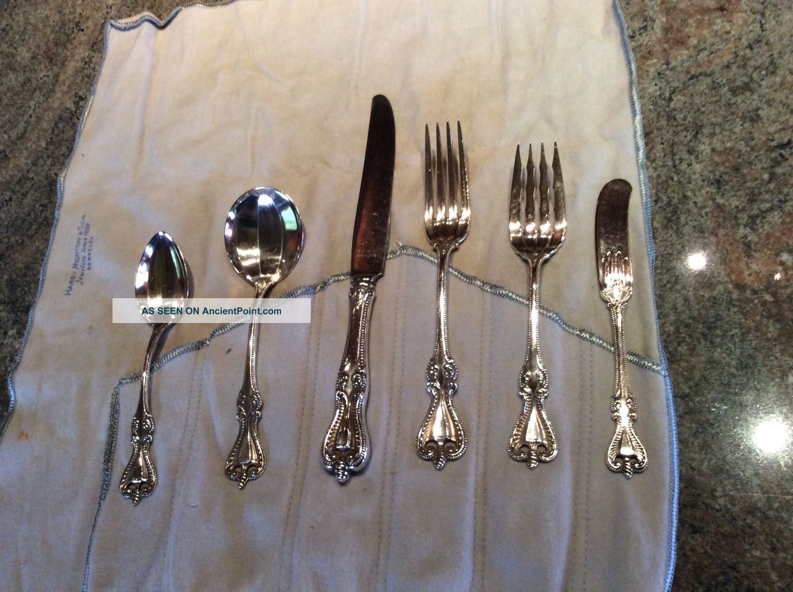 16 Piece Antique Towle 925 Sterling Silver Old Colonial Pattern Flatware Polishe Flatware & Silverware photo