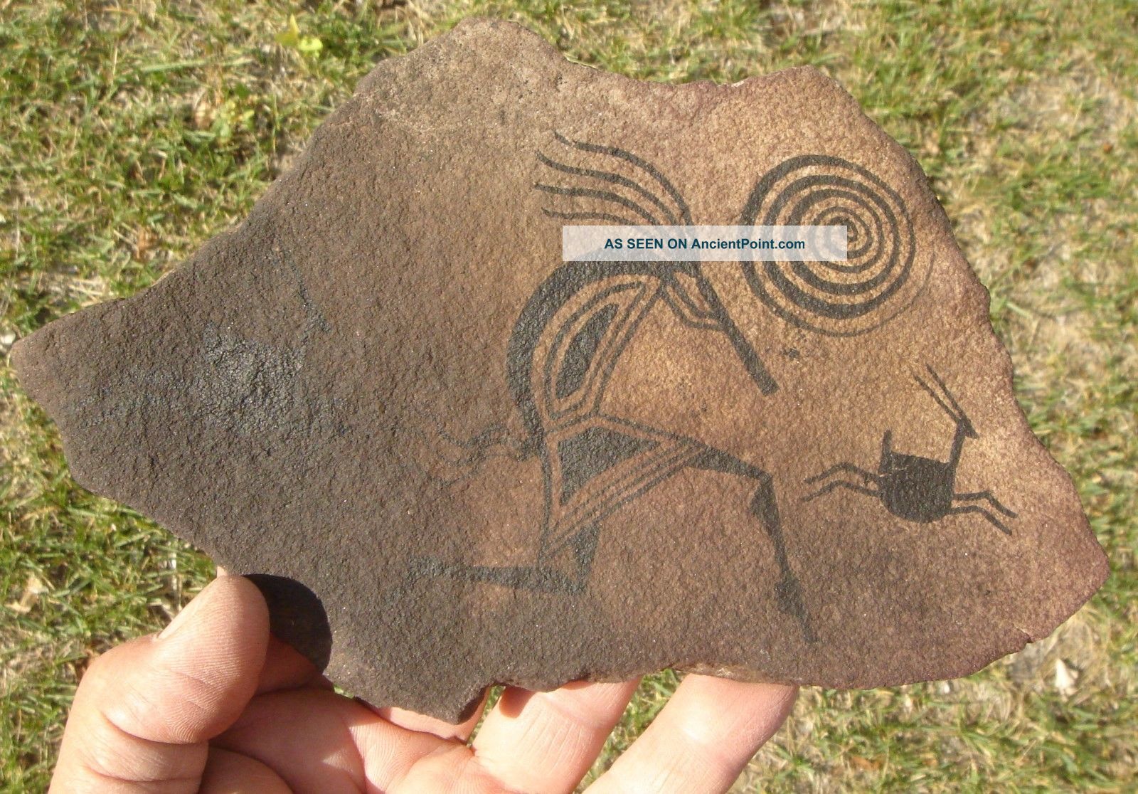 Painted Glyph Slab,  North Western Mexico Native American photo