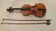 Antique German Violin 4/4 Full Size With Bausch Bows Repair Project Strad Copy String photo 1