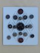 17 Antique / Vintage White Metal Buttons Some With Tint Buttons photo 8