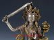 Chinese Silver Copper Gilt Tibetan Buddhist Statue - Manjusri Bodhisattva Fx07 Figurines & Statues photo 1