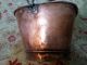 Vintage Early Hand Crafted Copper Bucket/pail For Coal Or Ashes Iron Handle Other Antique Home & Hearth photo 5