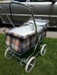 Vintage Rare Bilt Rite Baby Stroller & Pram,  Brown/blue/cream Plaid,  Great Con Baby Carriages & Buggies photo 2