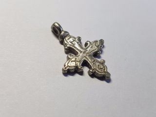 Medieval Silver Cross 12th,  14en Century Ad photo