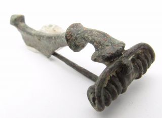 Roman Trumpet Type Brooch/fibula - Ancient Historical Artifact Stunning - J157 photo