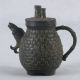 Chinese Bronze Handwork Carved Fish & Bamboo Teapot Qt033 Teapots photo 4