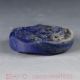 100 Natural Lapis Lazuli Handwork Carved Dragon & Ruyi Pendant Pa0789 Other Chinese Antiques photo 4