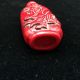 Old Beijing Red Coral Hand Carved 