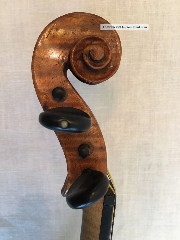 Rare Old Fine Antique 19th C Violin Otto Bausch Label Professional W/ Case Viola