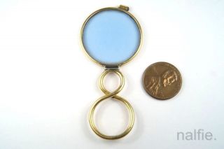 Antique English Gold Magnifying Glass / Quizzer C1800s photo