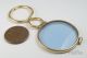 Antique English Gold Magnifying Glass / Quizzer C1800s Optical photo 2