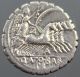 Q.  Antonius Balbus,  Silver Denarius,  Jupiter,  Victory Quadriga,  Horses,  83 - 82 Bc Roman photo 1