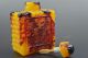 Handwork Decoration Beeswax Like Resin Carve Emboss Dragon Delicate Snuff Bottle Snuff Bottles photo 1