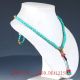 100 Natural Turquoise & Brass Handwork Carved Decoration Necklaces Xl084 Necklaces & Pendants photo 1