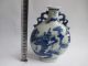 The Ancient Chinese Blue And White Porcelain Vase.  Jiangnan Scenery Nr Vases photo 6
