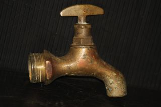 Spicket Old Vintage Water Spigot Faucet Solid Brass Authentic Plumbing Part photo