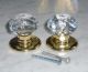 Vintage Gainsborough Harware Prismatic Sonota Crystal Door Knobs Only Drawer Pulls photo 1