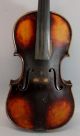 Quality Early Antique 4/4 Figured Maple Violin String photo 5