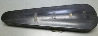 Antique Late 1800 ' S Gsb George S Bond Wooden Black Coffin Violin Case 31.  25 