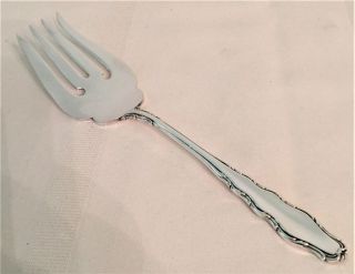 Reed Barton English Provincial Lg Sterling Silver Cold Meat Fish Serving Fork photo