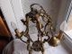 French Vintage 5 Light Bird Cage Chandelier Ornate Bronze Classic Interior Chandeliers, Fixtures, Sconces photo 7