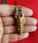 Pendant Couple Naga Phaya Nak Talisman Yant Brass Fortune Thai Amulet Amulets photo 3