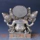 Chinese Silver And Copper Hand - Carved Like Nose Fortuna Statue Gd4040 Figurines & Statues photo 6