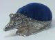 Vintage Hallmarked Sterling Silver Hedgehog Pin Cushion – 1991 By Doubar Other Antique Sterling Silver photo 2