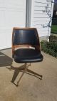 Mid Century Modern B.  Brody Seating Co.  Wood Swivel Chair - Vintage Mid-Century Modernism photo 2