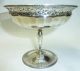Antique Solid Silver Pedestal Bon Bon Dish - Birmingham 1916 - 138g Cups & Goblets photo 1