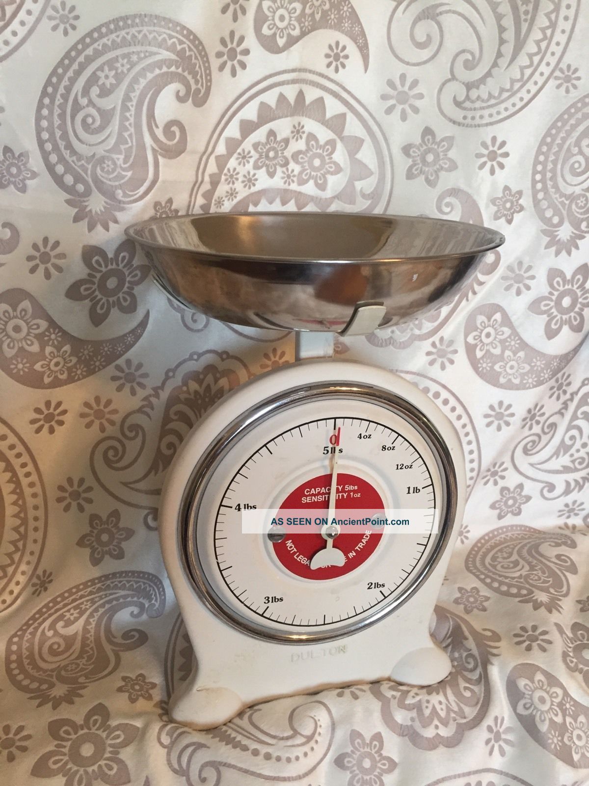 Lovely Vintage Dulton Scale Kitchen With Stainless Bowl Balance Up To 5 Lbs Scales photo