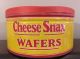 Rare 1920s Vtg Strietmann ' S Pennant Cheese Snax Wafers Tin Litho Advertising Can Other Mercantile Antiques photo 2