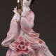 Chinese The Color Porcelain Handwork Carved Gril Statues Figurines & Statues photo 2