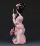 Chinese The Color Porcelain Handwork Carved Gril Statues Figurines & Statues photo 4