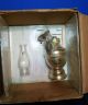 Old In Package Perko Ship Boat Maritime Cabin Brass Oil Lamp Lantern Globe Lamps & Lighting photo 6